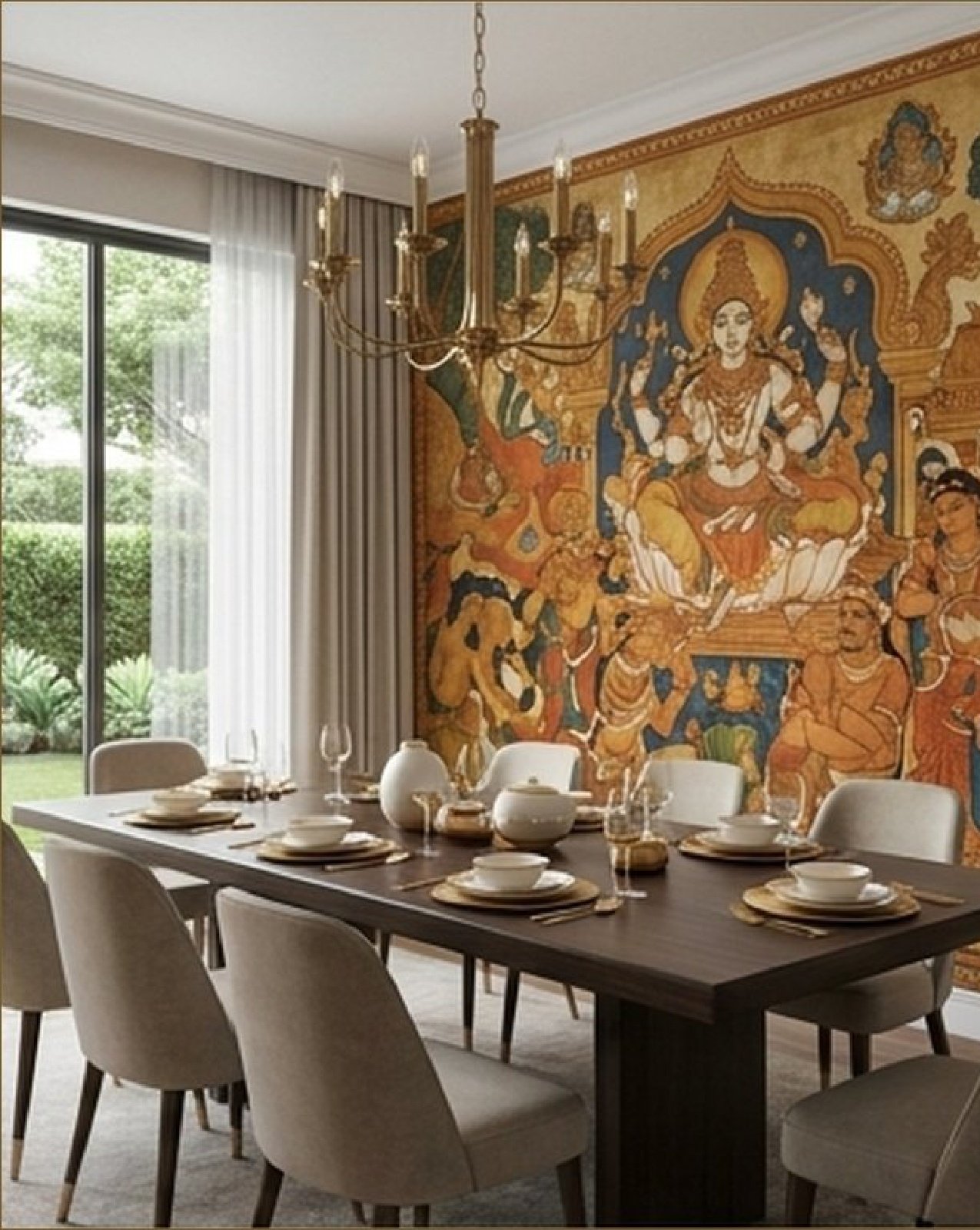 Kerala Mural Stories Epics Carved in Color — WJWP-ART-003