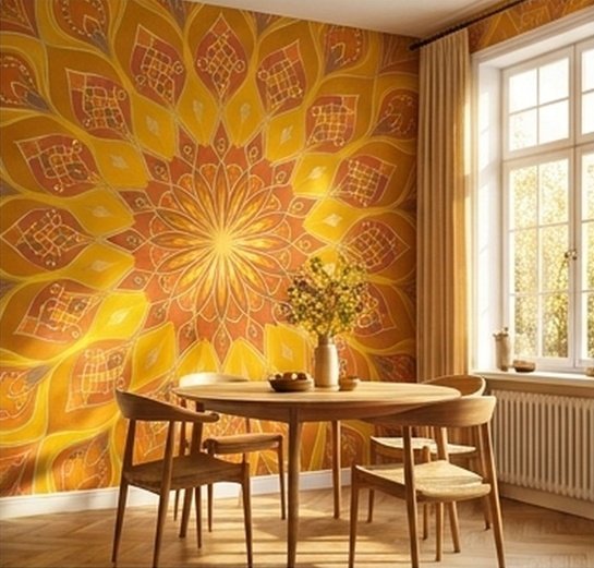 Southern Sun Kolam Radial Light — WJWP-KOL-023
