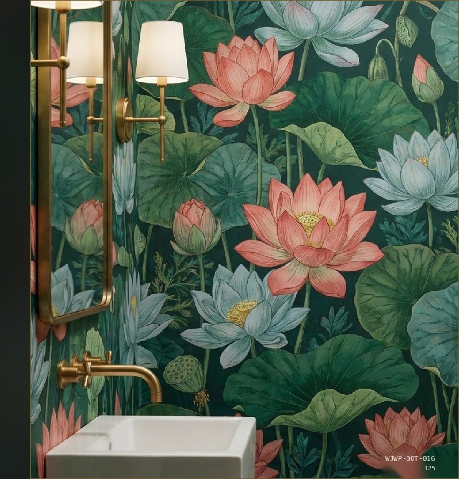 Lotus and Waterlily — WJWP-BOT-016