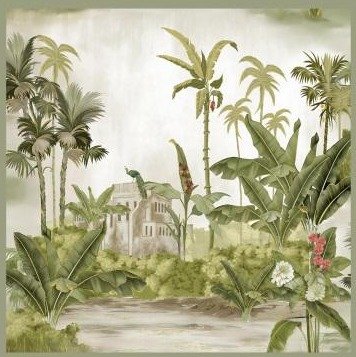 Athenic India wallpaper design 22 — pattern swatch