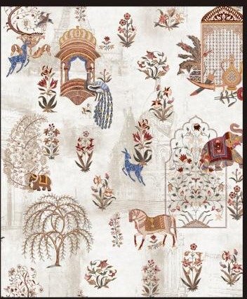 Athenic India wallpaper design 26 — pattern swatch