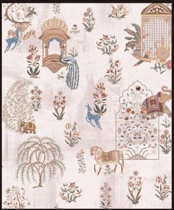 Athenic India wallpaper design 27 — pattern swatch