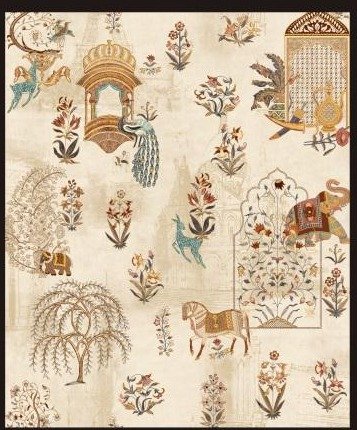 Athenic India wallpaper design 28 — pattern swatch
