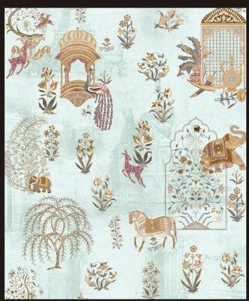 Athenic India wallpaper design 29 — pattern swatch
