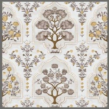 Athenic India wallpaper design 3 — pattern swatch