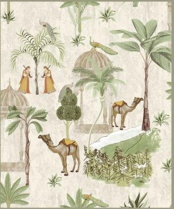 Athenic India wallpaper design 33 — pattern swatch