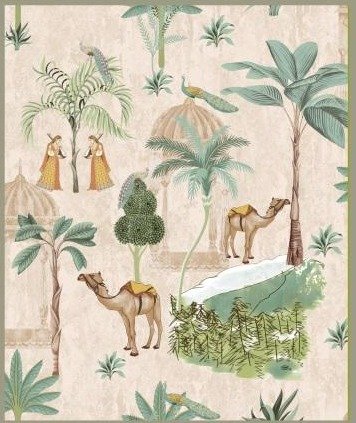 Athenic India wallpaper design 35 — pattern swatch
