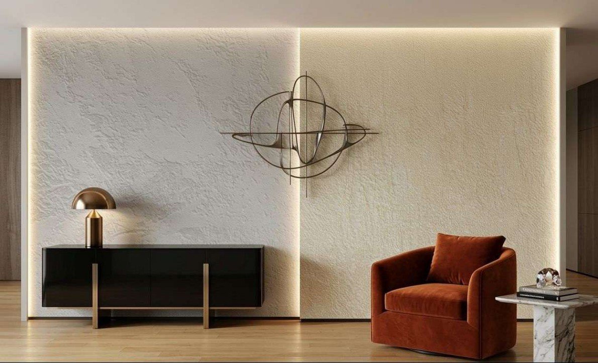 Plain wallpaper design 14132 — in the room