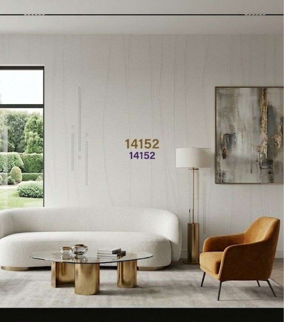 Plain wallpaper design 14145 — in the room