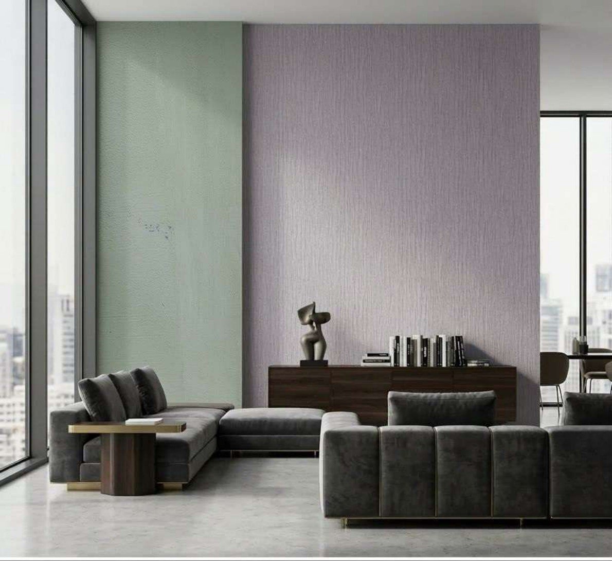 Plain wallpaper design 277072 — in the room