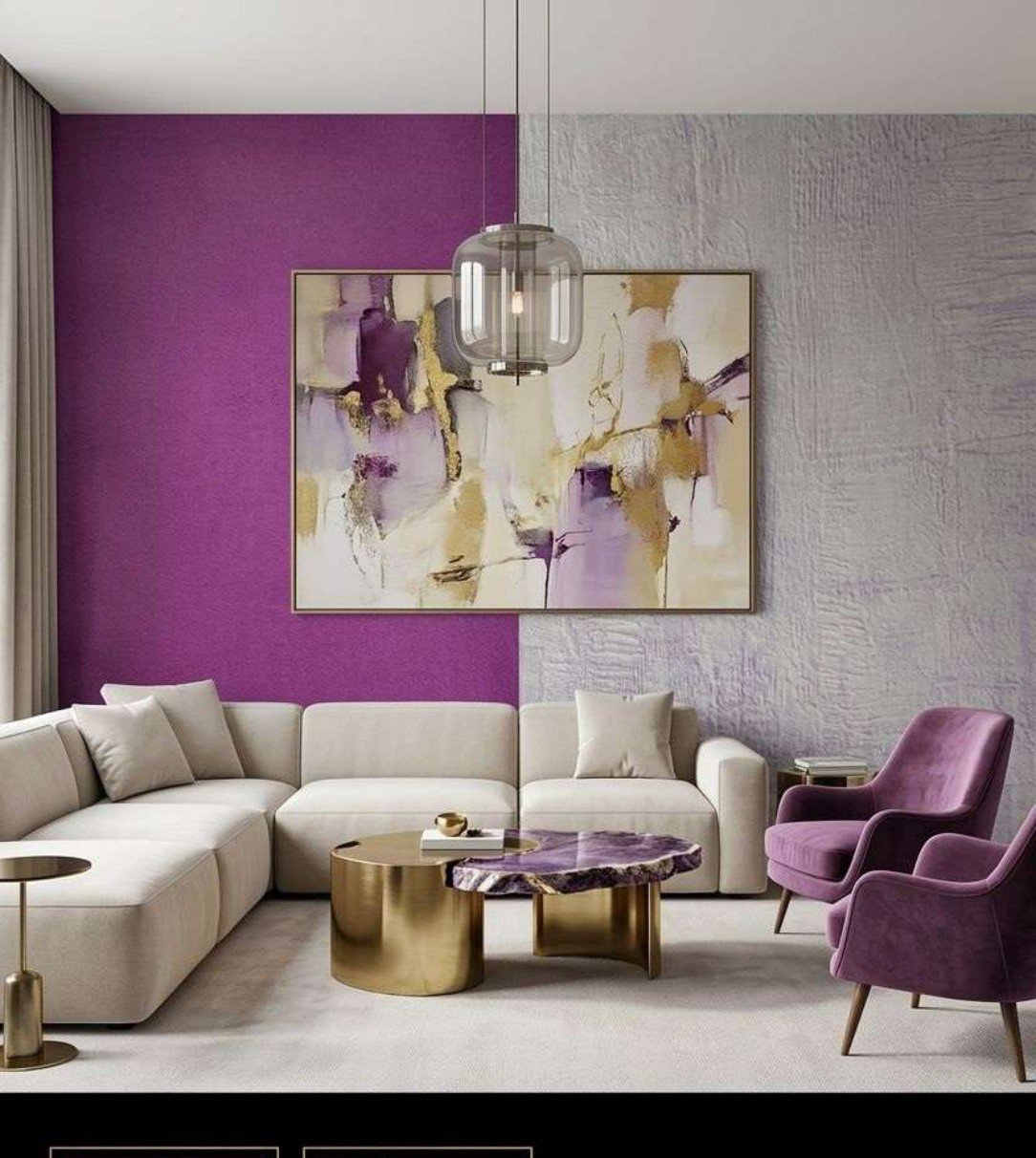 Plain wallpaper design 462169 — in the room