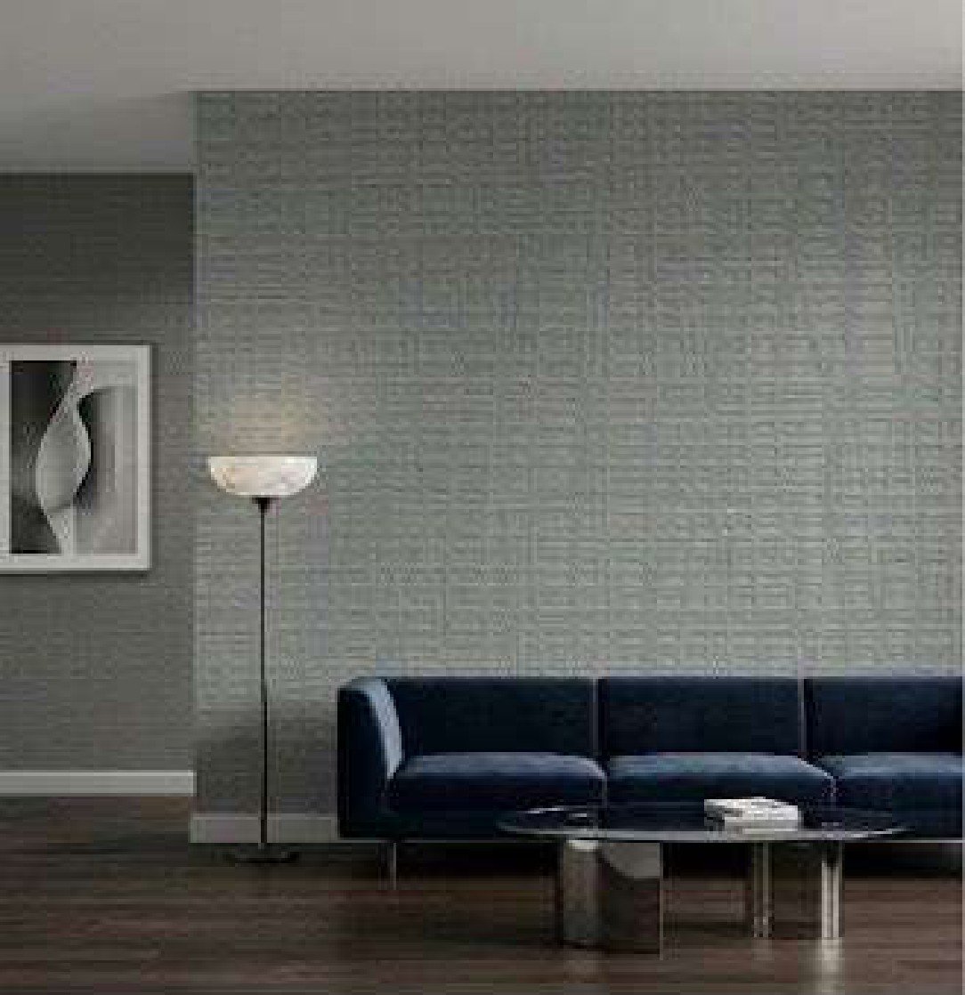 Plain wallpaper design 6025/4 — in the room
